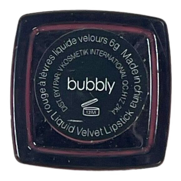 V Kosmetik Liquid Velvet Lipstick Bubbly Full Size 0.21 oz MSRP$27 Smooth Finish - Picture 5 of 7